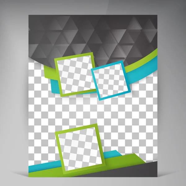 Folleto de folletos modernos de vector abstracto . — Vector de stock