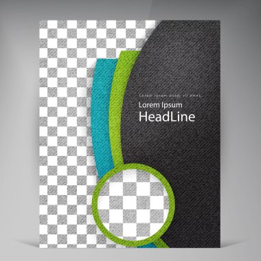 Soyut vektör modern el ilanı broşür.