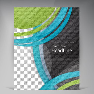Soyut vektör modern el ilanı broşür.