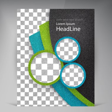Soyut vektör modern el ilanı broşür.