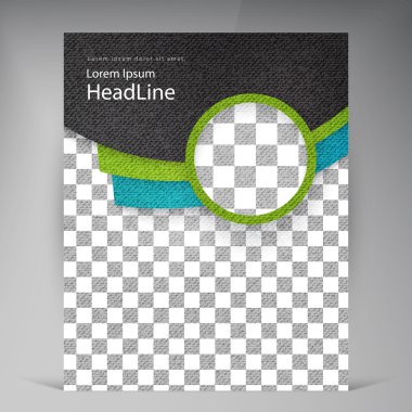 Soyut vektör modern el ilanı broşür.