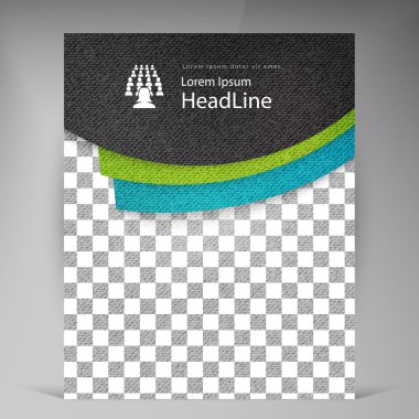 Soyut vektör modern el ilanı broşür.