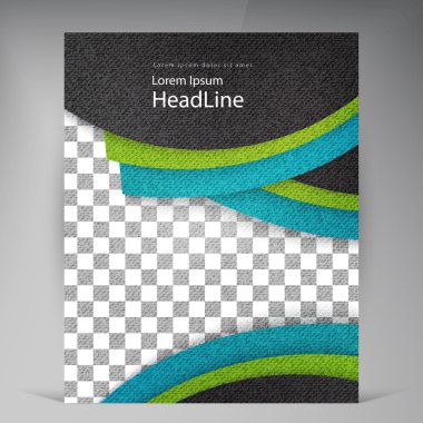 Soyut vektör modern el ilanı broşür.