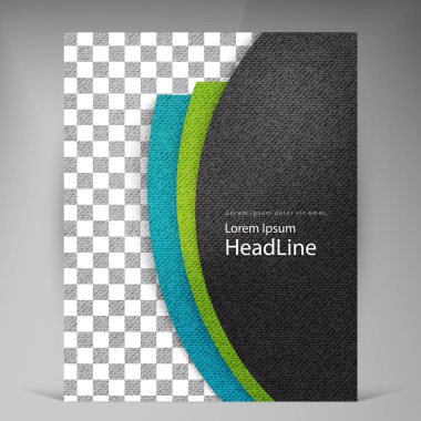 Soyut vektör modern el ilanı broşür.
