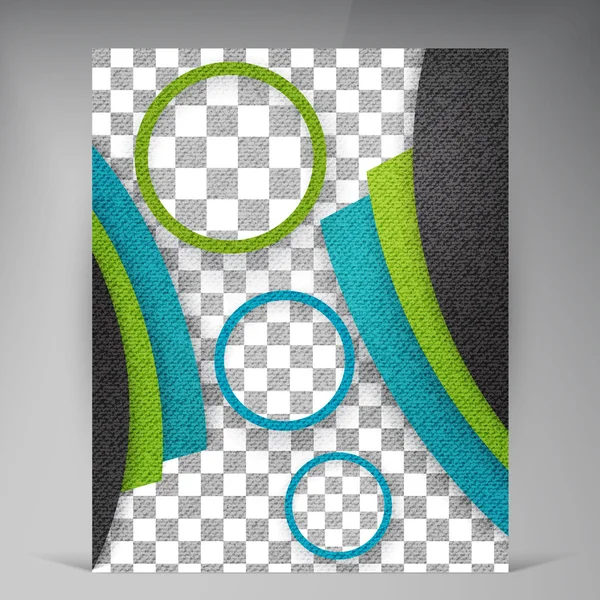 Brochure de flyers modernes vectoriels abstraits . — Image vectorielle
