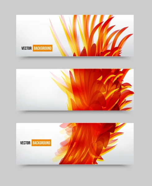 Flor definir banner  . — Vetor de Stock