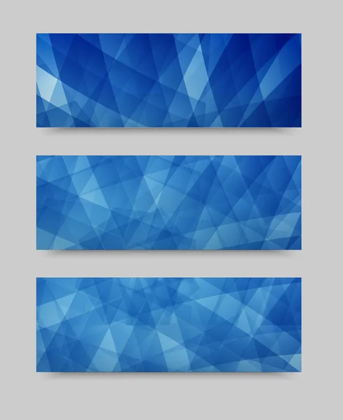 Geometriska set banner . — Stock vektor