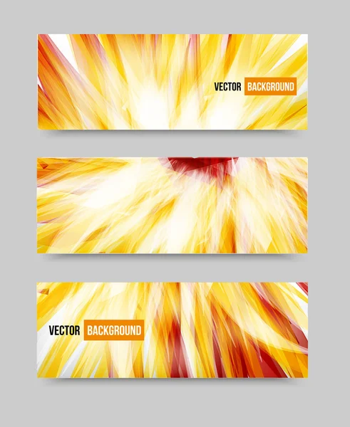 Vector bloem instellen banner brochure sjabloon — Stockvector