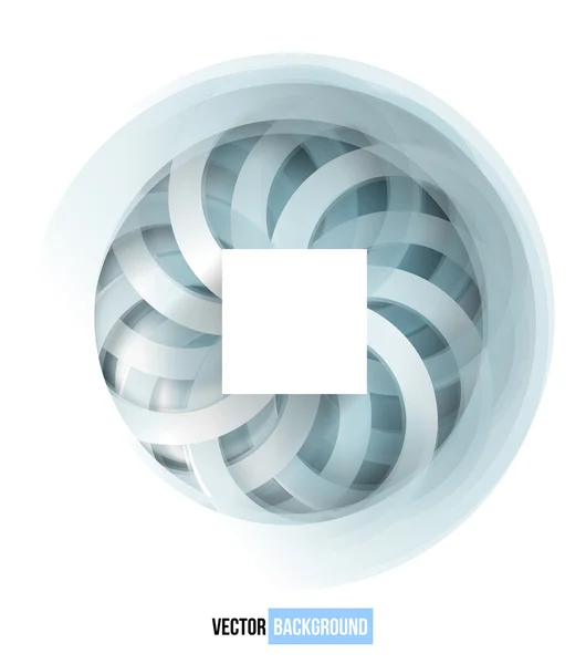 Tourbillon vectoriel carte bleue et blanche . — Image vectorielle