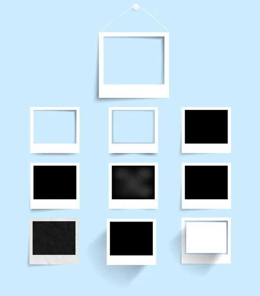 Set foto frame banner. — Stockvector