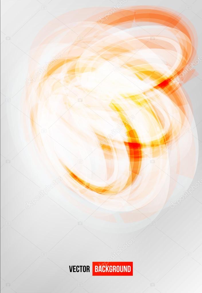 Vector circle orange logo vector card. abstract