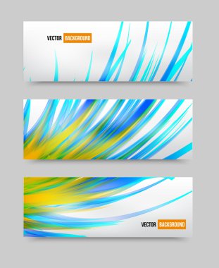 Vektör çiçek seti afiş .