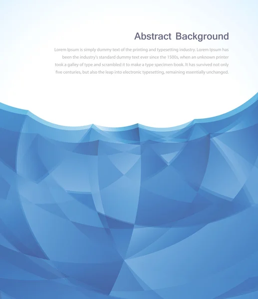 Abstrait bleu fond d'écran glace — Image vectorielle