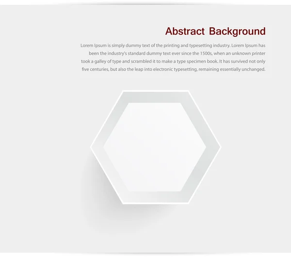 Fond abstrait vectoriel. hexagone gris — Image vectorielle