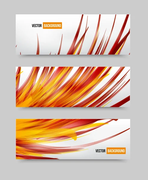 Vektor blomma set banner . — Stock vektor