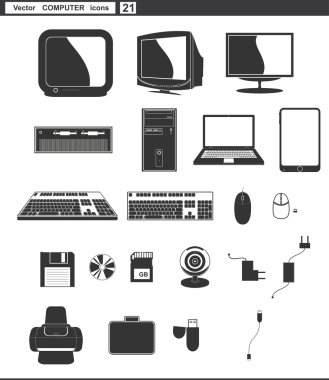 Vektör web Icons set.