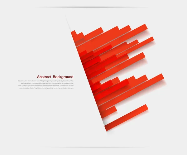 Fond de bannière vectorielle Lignes rouges — Image vectorielle
