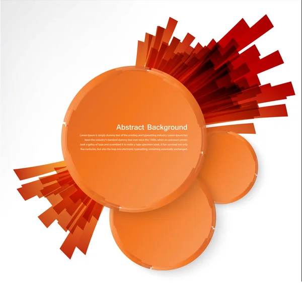 Vector orange circle. — Stock Vector