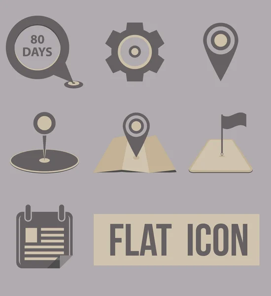 Vector set icons modes of transport. — Stock Vector