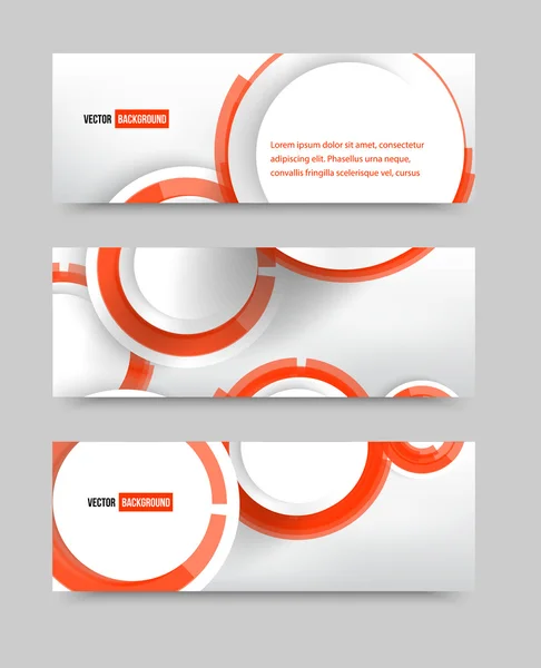 Vector banner lege cirkels — Stockvector