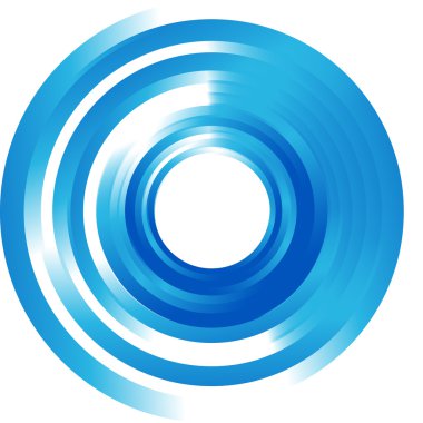 Vektör soyut daire ve dalga.