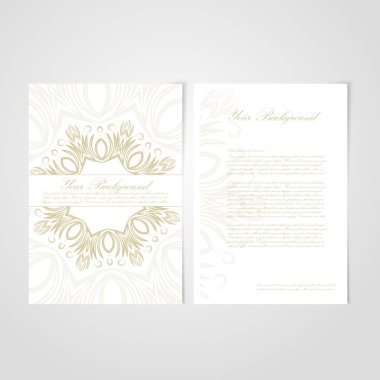 dantel süs vektör zarif arka plan .