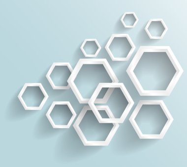 Vector abstract background Hexagon. clipart