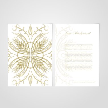 dantel süs vektör zarif arka plan .