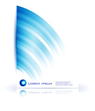 Vektör soyut daire ve dalga.