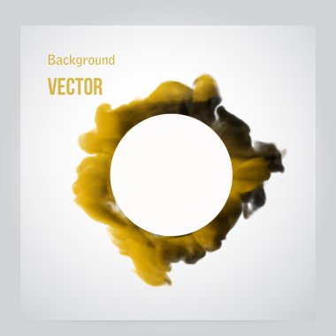 Vektör yangın. Duman ile çiçek arka plan