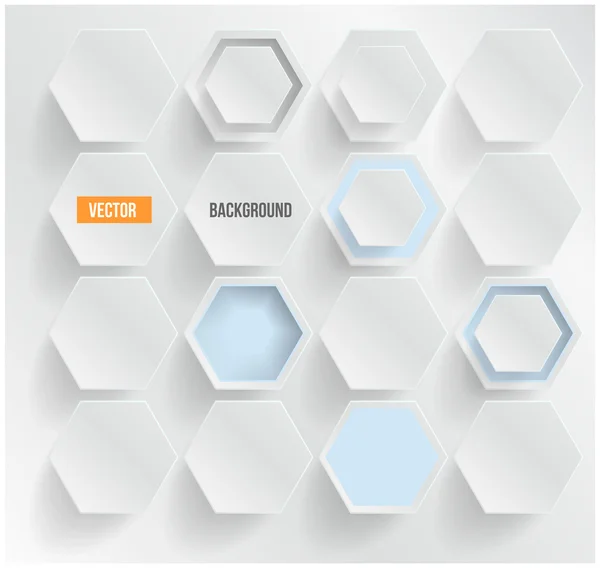 Vector abstrakt bakgrund Hexagon. — Stock vektor