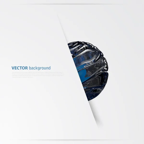 Vektorové 3d abstraktní koule pozadí. — Stockový vektor
