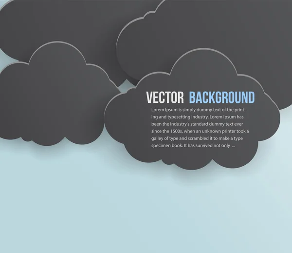 Vektor abstrakte Hintergrundblase. Papier — Stockvektor