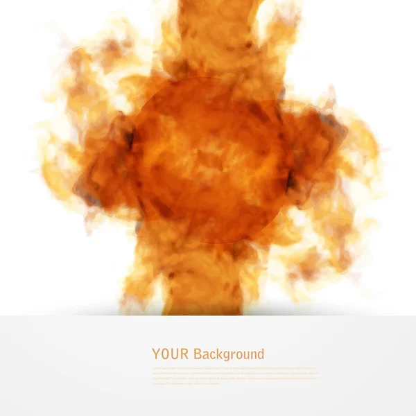 Vector brand. Floral achtergrond met rook — Stockvector