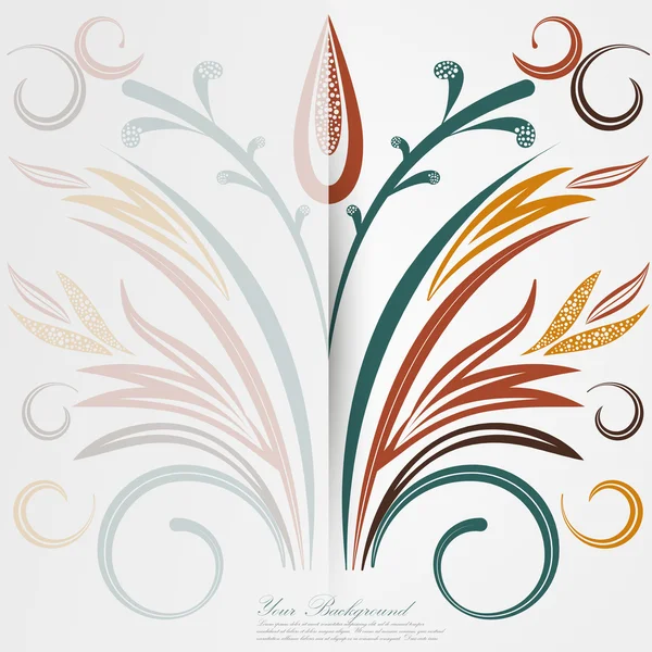 Vector Elegant background with lace ornament . — Stock Vector