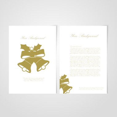 Flyer şablonu geri ve ön tasarımı.