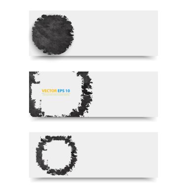 Grunge şablon header tasarımı vektör.