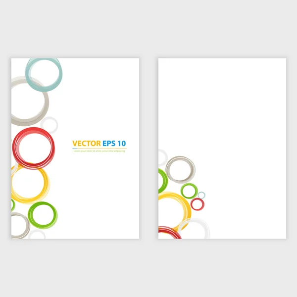 Flyer template back and front design. — Stock Vector