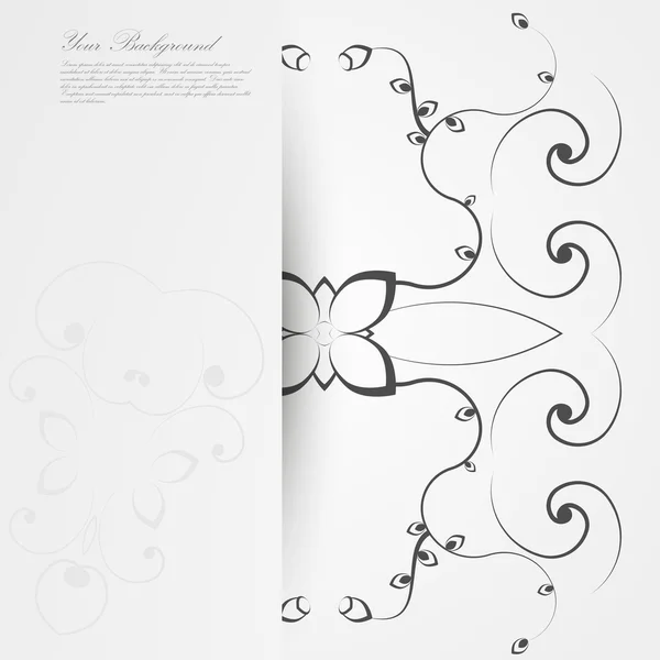 Vector Elegant background with lace ornament . — Stock Vector