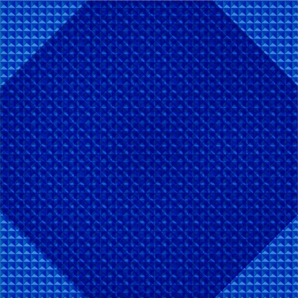 Vector abstracte geometrie driehoeken helder blauwe patroon. — Stockvector