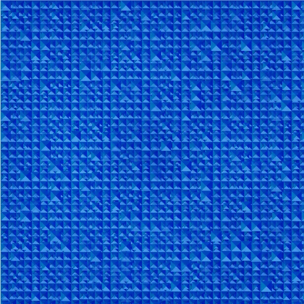 Vector Geometría abstracta triángulos patrón azul brillante . — Vector de stock