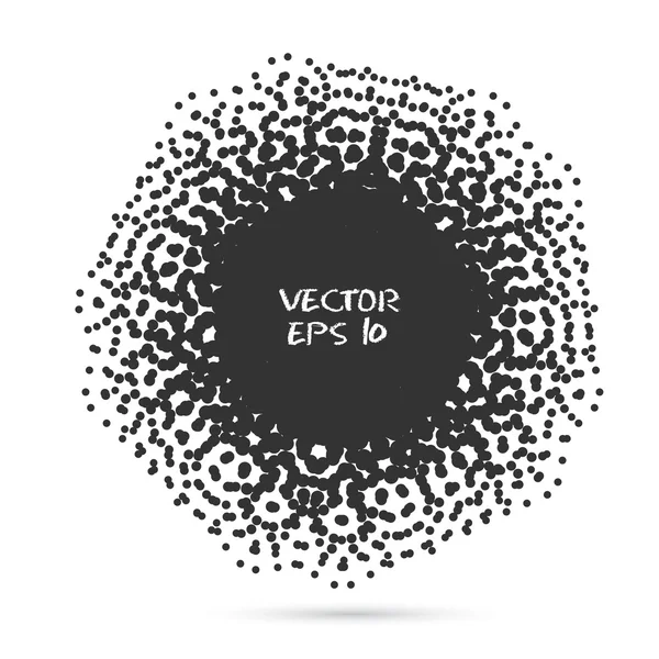 Vector Semitono Negro. Elemento de diseño — Vector de stock