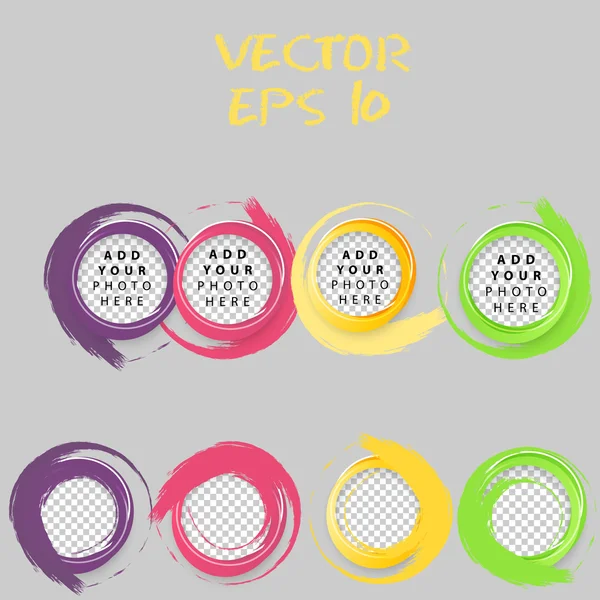 Círculos coloridos para el diseño web — Vector de stock