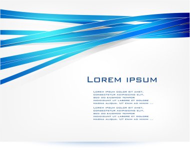 Vektör düz çizgiler arka plan soyut. Mavi