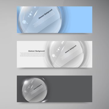 Vektör beyaz daire cam.