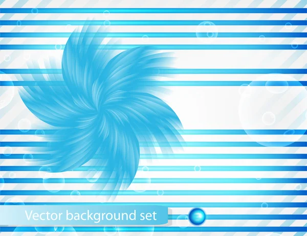 Vector abstrakt linje och rand blå kurva — Stock vektor