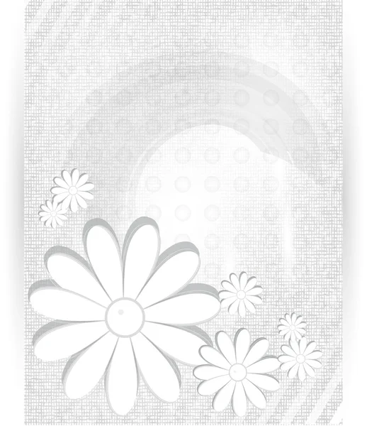 Vector chrysanthemum blue flower vector card. — Stock Vector