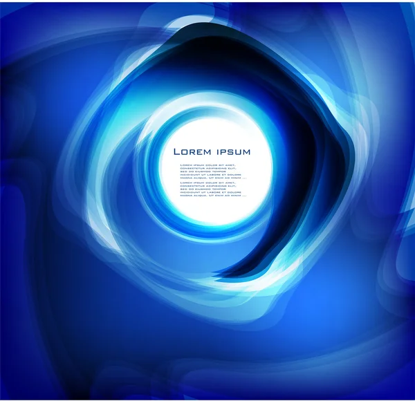 Vetor círculo abstrato azul. curva — Vetor de Stock