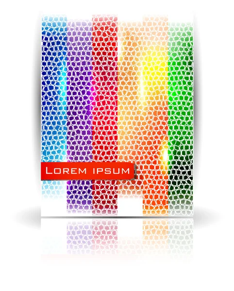 Vector colorful lines background brochure Royalty Free Stock Vectors