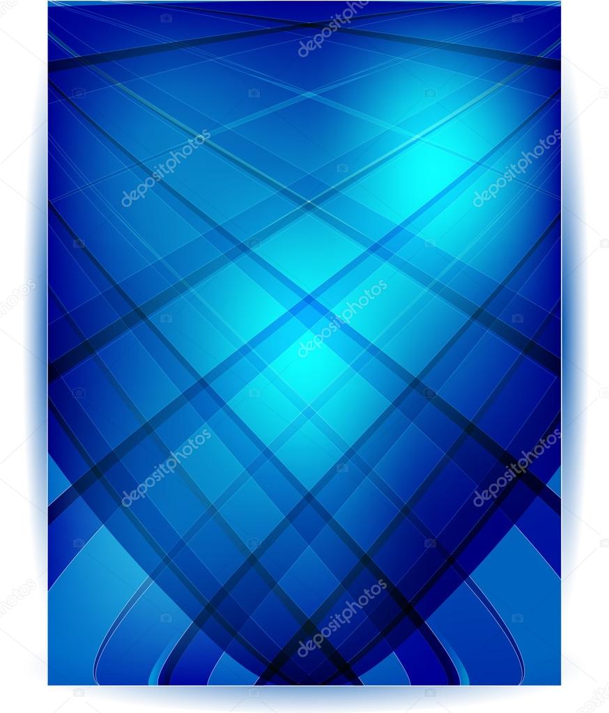 Vector Straight lines abstract background. Blue